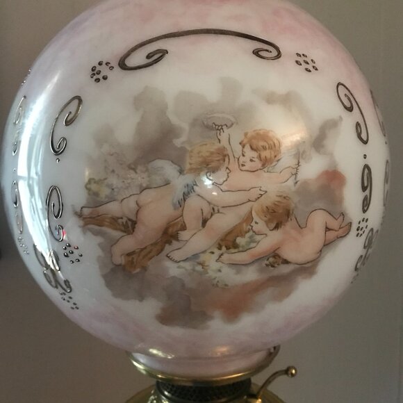 Parlor Or Piano Oil Lamp Antique or Vintage - Picture 5 of 9